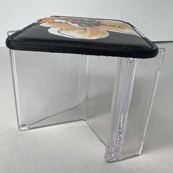 🩷BALENCIAGA | Flower Pattern Leather Small Wallet Logo Phone Card Case/Wallet🌸 - Picture 6 of 10